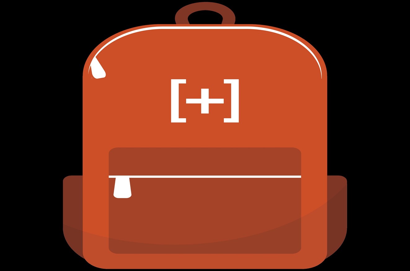 backpack with GFM logo